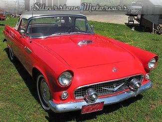 1955 red! restored engine rebuilt 4 speed power steering new chrome 312cid motor