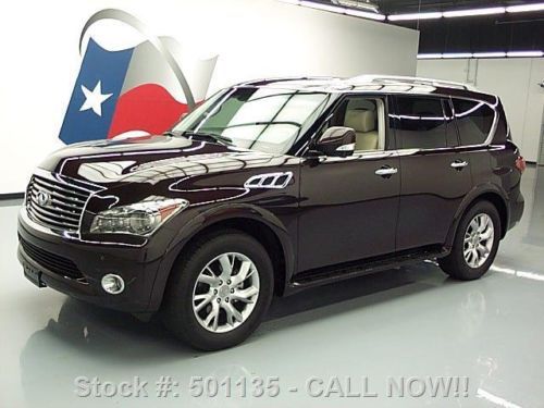 2011 infiniti qx56 theater sunroof nav dvd 20&#039;s 52k mi texas direct auto