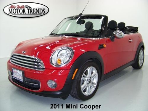 2011 mini cooper convertible auto leather harmon kardon audio media 43k