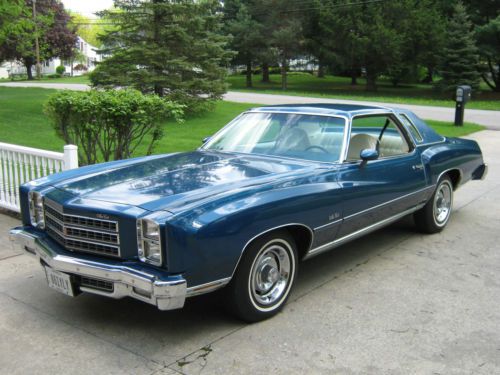 1976 chevrolet monte carlo ,15,500. mile vehicle, white swivel interior