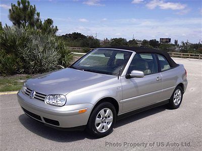 Glx 2001 vw cabrio cabriolet one owner clean carfax dealer serviced convertible