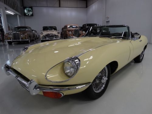 1969 jaguar  series ii e-type roadster, factory air conditioning, 4-speed manual