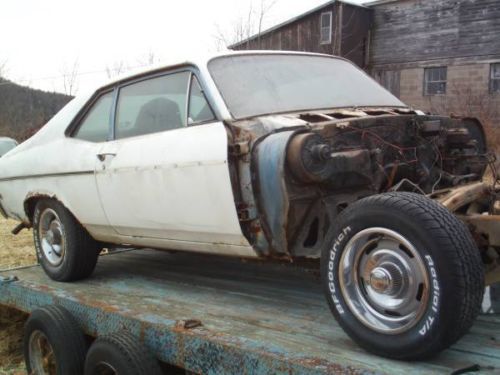 1969 nova ss project, chevy, clean title in hand