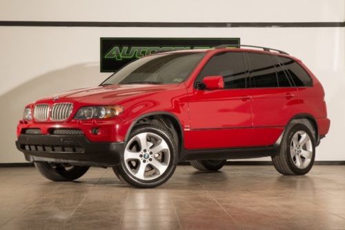 2006 bmw x5 4.4i awd red