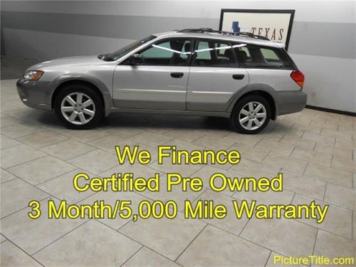 06 subaru outback awd heated seats auto carfax  certified warranty 1 texas owner