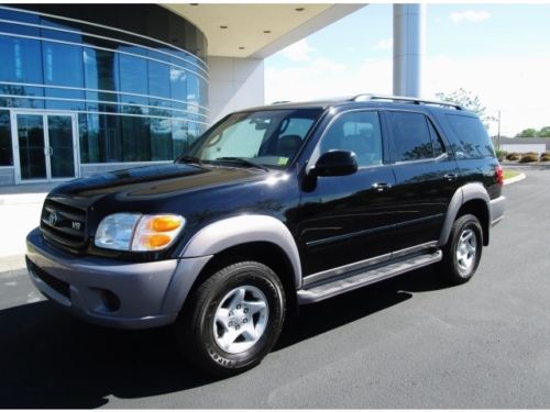 2002 toyota sequoia sr5 4x4 black loaded 1 owner super clean runs excellent