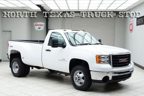 2009 sierra 3500hd diesel 4x4 dually regular cab long bed texas truck