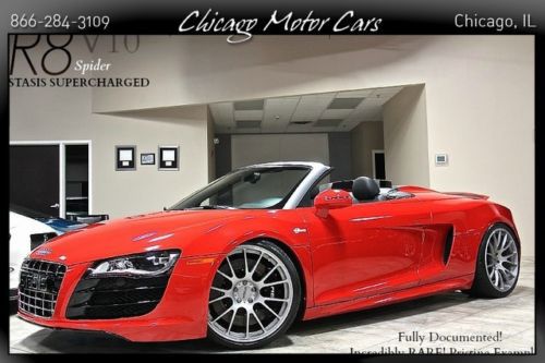 2011 audi r8 quattro spyder stasis supercharged 710hp *over 50k in upgrades