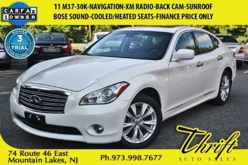 11 m37-30k-navigation-xm radio-back cam-bose sound-cooled/heated seats