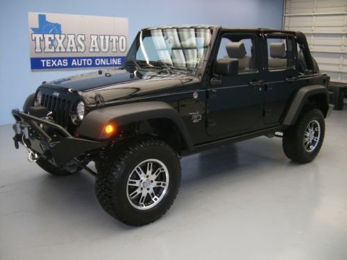 We finance!!  2008 jeep wrangler unlimited 4x4 hard top 17rim manual texas auto