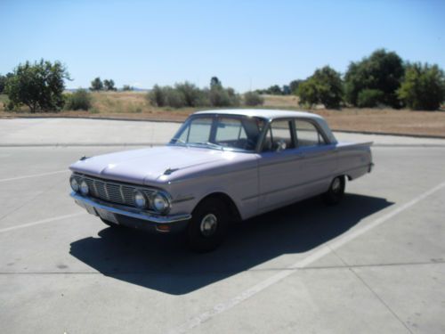 1963 mercury comet custom 4-door sedan with 260ci v8