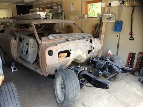 1967 chevy chevelle restoration project - body, chassis, and some parts