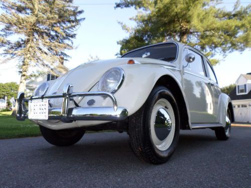 1965 vw beetle &#034;deluxwe&#034; totally restored 63,000 mile original