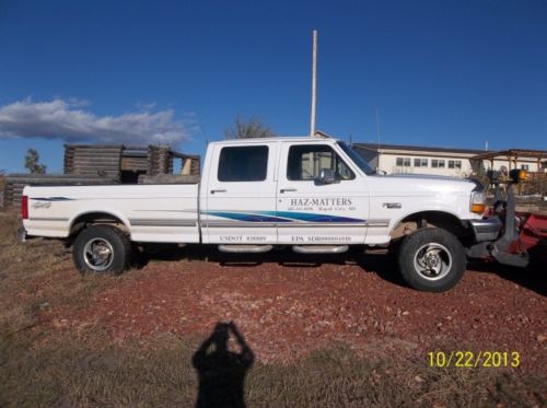 1997 f350 4x4 gas v8 4 door crew cab ; lift kit; new tires, aluminum wheels