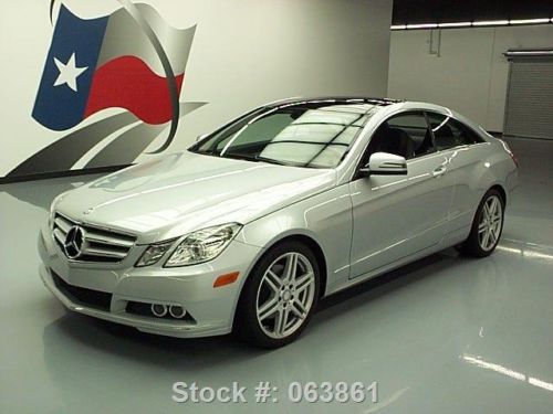 2011 mercedes-benz e350 coupe p1 pano roof nav only 32k texas direct auto