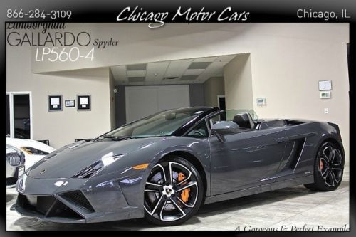 2013 lamborghini gallardo spyder lp560 e-gear navigation rear camera msrp $248k+