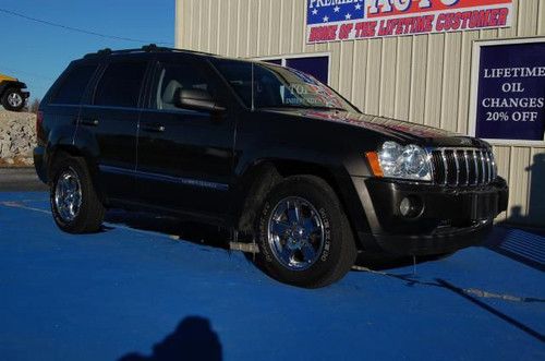 05 jeep 5.7l hemi v8 heated leather seats navigation sunroof sirius chrome wheel