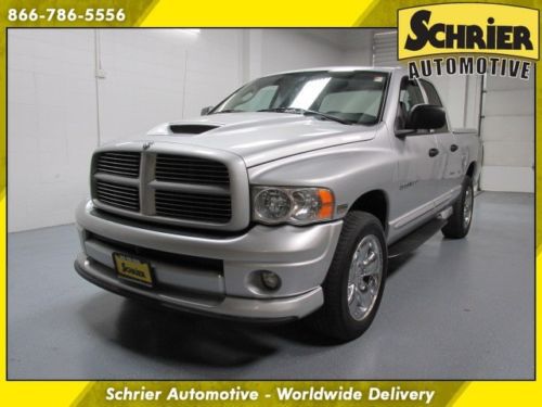 05 dodge ram 1500 slt daytona silver 4x4 crew cab rhino liner running boards