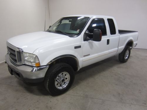 03 ford f250 xlt 6.0l v8 turbo diesel ext cab short bed auto 4wd 1co owner 80pix