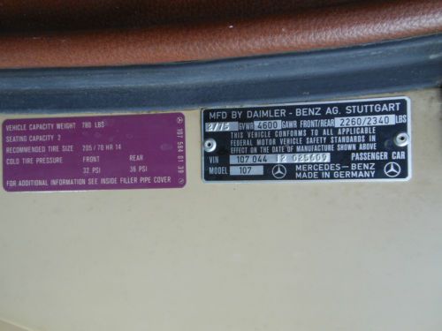 1975 Mercedes-Benz 450SL 2-Door Coupe / Roaster ~ Convertible, US $7,500.00, image 10