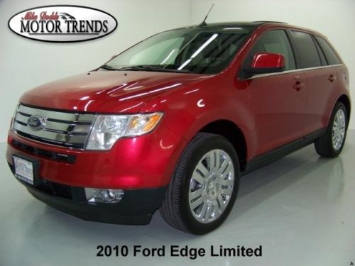 2010 ford edge limited navigation pano leather heated seats chrome wheels 49k