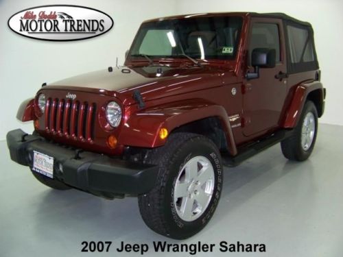 2007 jeep wrangler 4x4 sahara 2 door soft top alloys cruise boards tow pkg 41k