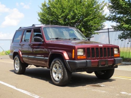 2000 jeep cherokee sport! 1-owner! 91k miles! 4x4! free carfax! no reserve!