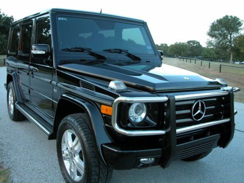 2009 mercedes-benz g-class g550 g 550 5.5l 4matic awd black black 54k pristine!