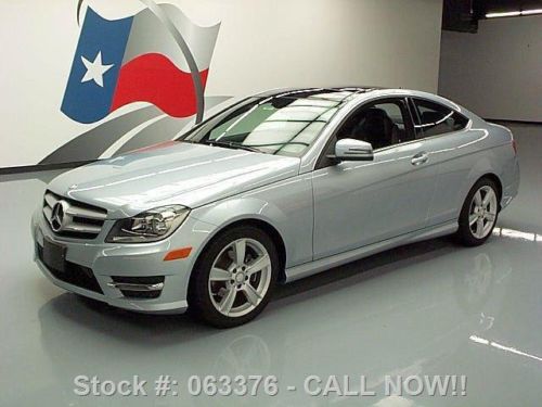 2013 mercedes-benz c250 coupe p1 pano sunroof nav 15k texas direct auto