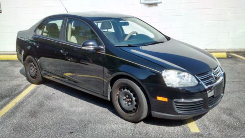 2008 volkswagen jetta black with tan interior