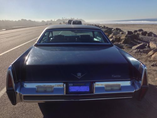 DARK BLUE WITH BLUE LEATHER INTERIOR 1973 CADILLAC COUPE DE VILLE GARAGE FIND !, US $5,700.00, image 4