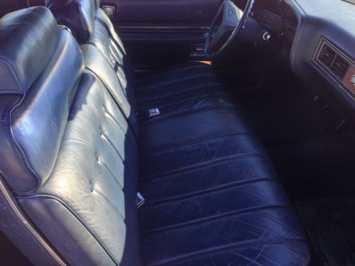 DARK BLUE WITH BLUE LEATHER INTERIOR 1973 CADILLAC COUPE DE VILLE GARAGE FIND !, US $5,700.00, image 8