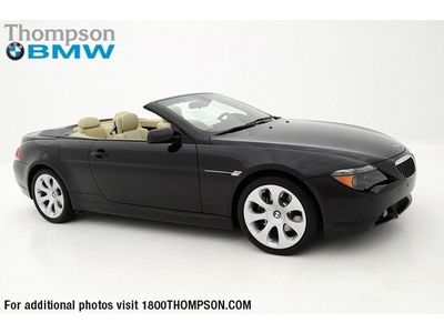 2007 bmw 650i sport package convertible navigation logic7 sound system warranty!