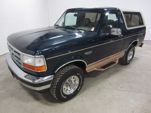 95 ford bronco 5.8l v8 auto 4x4 colorado owned eddie bauer edition 80 pics