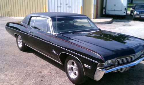 1968 impala 2dr custom coupe-triple black -recent build