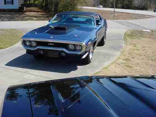 1971 Plymouth B-5 Blue 440 GTX 38K original miles,Rust Free All original Metal,, image 13