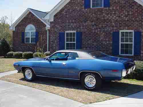 1971 Plymouth B-5 Blue 440 GTX 38K original miles,Rust Free All original Metal,, image 14