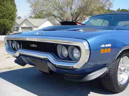 1971 Plymouth B-5 Blue 440 GTX 38K original miles,Rust Free All original Metal,, image 19