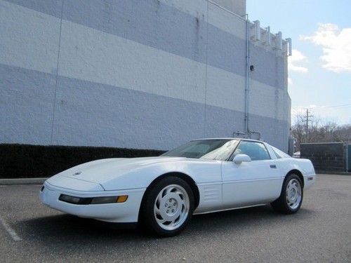 Targa top 6 speed leather white vette