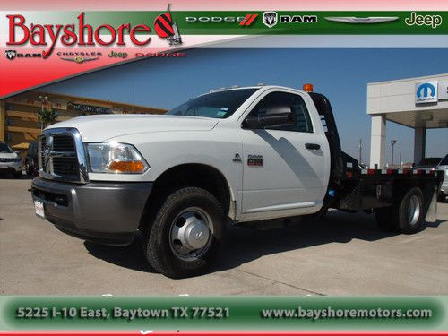 2011 ram chassis/cab with 11 ft flat bed goose neck hook up manual transmission