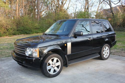 2004 land rover range rover hse black/gray 2-owner luxury package tow wow obo!!!