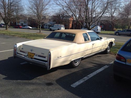 1976 cadillac deville very good cond 112k mi harvest/buckskin lower reserve!