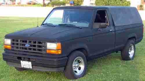 1989 Ford Ranger Flat Black 2 Wheel Drive Longbed 2.3 4 cylinder Auto Rat Rod, US $2,500.00, image 14