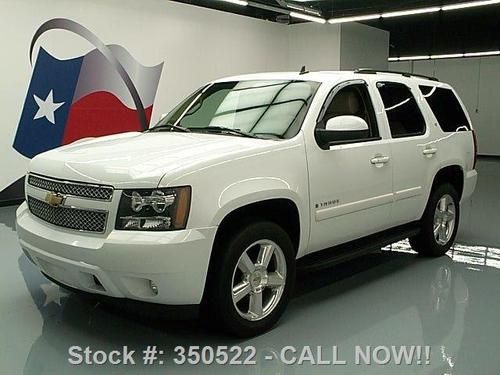 2007 chevy tahoe lt 4x4 leather sunroof nav dvd 34k mi texas direct auto