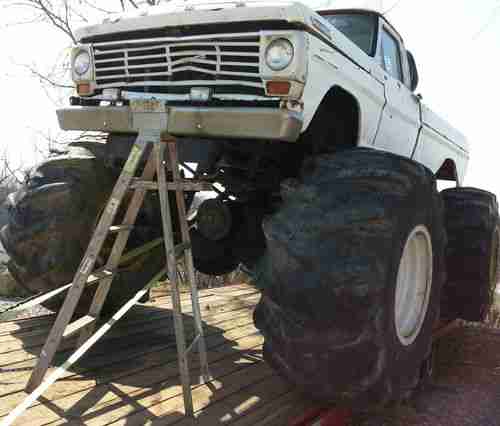 NO RESERVRE!!! 1968 FORD F250 4X4 MONSTER TRUCK 5 TON AXLES BUILT BBF 460, image 8