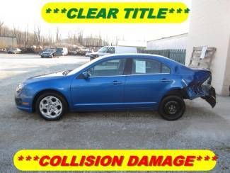 2011 ford fusion se rebuildable wreck clear title