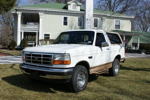 1996 ford bronco eddie bauer original survivor 42k miles cream puff!!