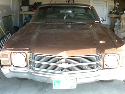 1971 chevrolet  2 dr malibu