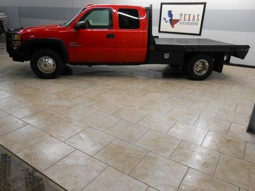 05 sierra 3500 extcab dually flatbed 4x4 duramax diesel we finance!!