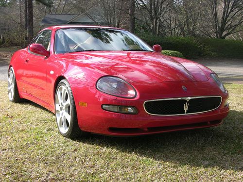 2002 maserati coupe cambriocorsa, mondia red, beige, one owner, 52k miles